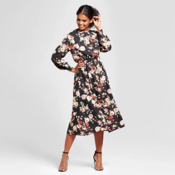 K by Kersh Dresses & Skirts - NWOT Floral Peasant Sleeve Midi Dress